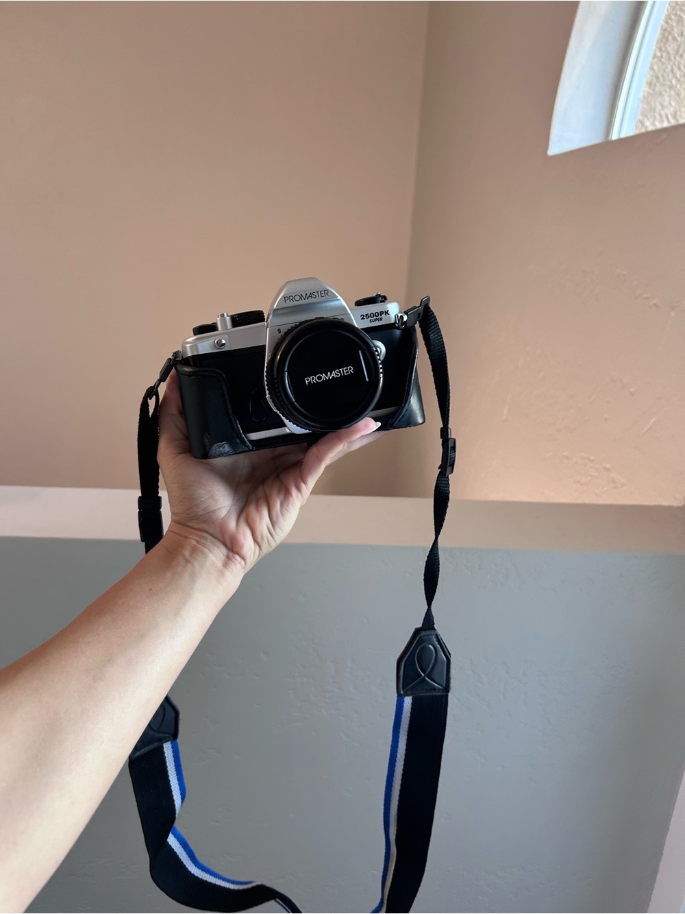Promaster 2500PK Black & Silver Film Camera with Strap